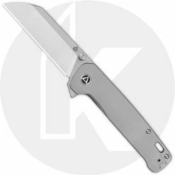 QSP Knives QSP Penguin Plus QS130XL-A - Satin 20CV - Bead Blast Ti - Flipper Folder