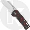 QSP Knives QSP Penguin Mini QS130XS-E1 - Satin 14C28N - Red Shred Carbon Fiber / G10 -SMKW store QS130XS E1 open