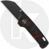 QSP Knives QSP Penguin Mini QS130XS-E2 - Black Stonewash 14C28N - Red Shred Carbon Fiber / G10