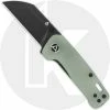 QSP Knives QSP Penguin Mini QS130XS-F2 - Black Stonewash 14C28N - Jade G10 - Liner Lock