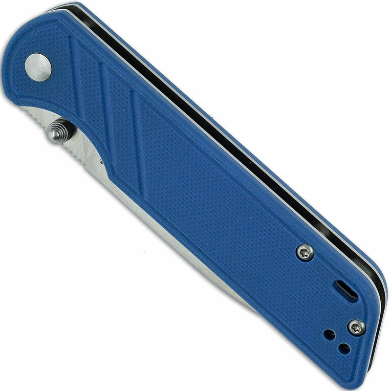 QSP Knives QSP Parrot Knife QS102-D - Satin D2 Spear Point - Blue G10 - Liner Lock Folder 4 QSP Knives QSP Parrot Knife QS102-D - Satin D2 Spear Point - Blue G10 - Liner Lock Folder - Image 2