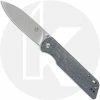 QSP Knives QSP Parrot Knife QS102-F - Satin D2 Spear Point - Denim Linen Micarta - Liner Lock Folder