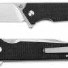 QSP Knives QSP Mamba V2 QS111-G1 - Satin D2 Clip Point - Black Micarta - Liner Lock Flipper Folder