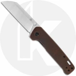 QSP Knives QSP Penguin Knife QS130-K - 2 Tone Satin D2 Sheepfoot - Stonewash Copper - Liner Lock Folder