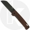 QSP Knives QSP Penguin Knife QS130-L - Black Stonewash D2 Sheepfoot - Stonewash Copper - Liner Lock Folder