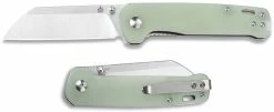 QSP Knives QSP Penguin Knife QS130-V - Satin D2 Sheepfoot - Jade G10 - Liner Lock