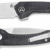 QSP Knives QSP Leopard Knife QS135-B - Satin 14C28N Drop Point - Black Micarta - Liner Lock Flipper Folder