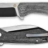 QSP Knives QSP Pelican Knife QS118-B - Satin / Black S35VN Sheepfoot - Black Micarta - Liner Lock Flipper Folder -SMKW store QSP QS118B
