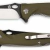 QSP Knives QSP Gavial Knife QS126-B - Black / Satin D2 Clip Point - OD G10 - Liner Lock Flipper Folder