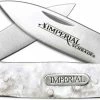 Schrade Knives Schrade Imperial IMP11 Large Canoe Pocket Knife Cracked Ice POM