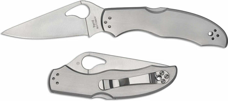 Byrd Knives Spyderco Byrd Harrier 2 SS Knife BY01P2 - Value Priced EDC - Drop Point - Stainless Steel - Lock Back Folder 6 Byrd Knives Spyderco Byrd Harrier 2 SS Knife BY01P2 - Value Priced EDC - Drop Point - Stainless Steel - Lock Back Folder - Image 4