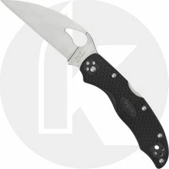Byrd Knives Spyderco Byrd Harrier 2 Wharncliffe BY01PBKWC2 - Plain Edge - Black FRN