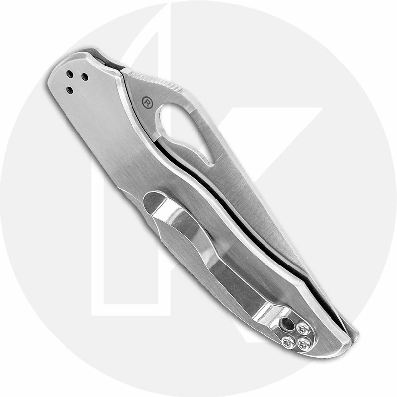 Byrd Knives Spyderco Byrd Harrier 2 SS Knife BY01PS2 - Value Priced EDC - Part Serrated Drop Point - Stainless Steel - Lock Back Folder 5 Byrd Knives Spyderco Byrd Harrier 2 SS Knife BY01PS2 - Value Priced EDC - Part Serrated Drop Point - Stainless Steel - Lock Back Folder - Image 3