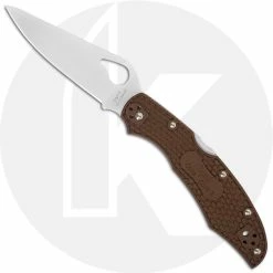 Byrd Knives Spyderco Byrd Cara Cara 2 BY03PBN2 Knife Value Price EDC Lock Back Folder Brown FRN