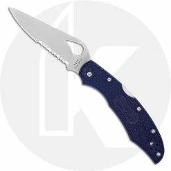 Byrd Knives Spyderco Byrd Cara Cara 2 BY03PSBL2 Knife Value Price EDC Part Serrated Lock Back Folder Blue FRN