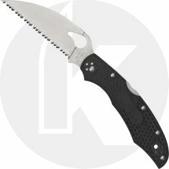 Byrd Knives Spyderco Byrd Cara Cara 2 Wharncliffe BY03SBKWC2 - Serrated - Black FRN