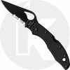 Byrd Knives Spyderco Meadowlark 2 SS, Black Part Serrated, SP-BY04BKPS2 -SMKW store SP BY04BKPS2 1