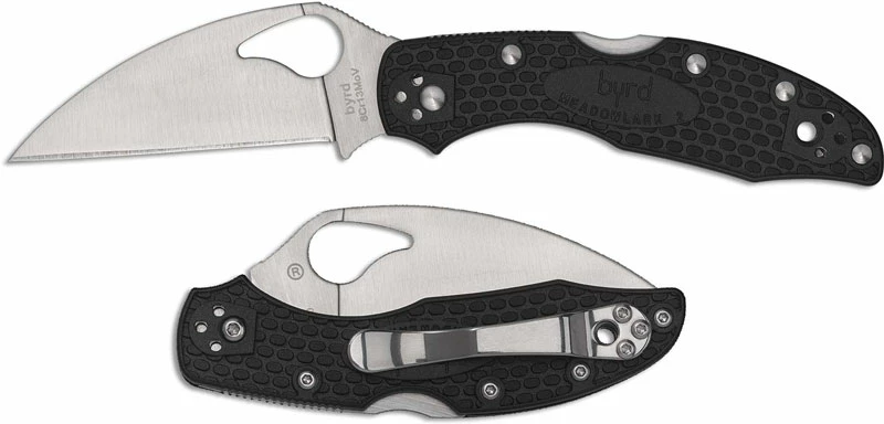 Byrd Knives Spyderco Byrd Meadowlark 2 Wharncliffe BY04PBKWC2 - Plain Edge - Black FRN 4 Byrd Knives Spyderco Byrd Meadowlark 2 Wharncliffe BY04PBKWC2 - Plain Edge - Black FRN - Image 2