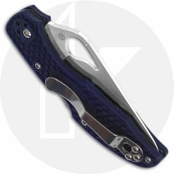 Byrd Knives Spyderco Byrd Meadowlark 2 BY04PBL2 Knife Value Price EDC Lock Back Folder Blue FRN 8 Byrd Knives Spyderco Byrd Meadowlark 2 BY04PBL2 Knife Value Price EDC Lock Back Folder Blue FRN -SMKW store SP BY04PBL2 CLOSED BACK