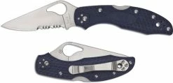 Byrd Knives Spyderco Byrd Meadowlark 2 BY04PSBL2 Knife Value Price EDC Part Serrated Lock Back Folder Blue FRN 9 Byrd Knives Spyderco Byrd Meadowlark 2 BY04PSBL2 Knife Value Price EDC Part Serrated Lock Back Folder Blue FRN -SMKW store SP BY04PSBL2