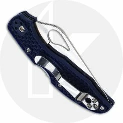 Byrd Knives Spyderco Byrd Meadowlark 2 BY04PSBL2 Knife Value Price EDC Part Serrated Lock Back Folder Blue FRN 8 Byrd Knives Spyderco Byrd Meadowlark 2 BY04PSBL2 Knife Value Price EDC Part Serrated Lock Back Folder Blue FRN -SMKW store SP BY04PSBL2 CLOSED BACK