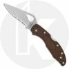 Byrd Knives Spyderco Byrd Meadowlark 2 BY04PSBN2 Knife Value Price EDC Part Serrated Lock Back Folder Brown FRN 1 Byrd Knives Spyderco Byrd Meadowlark 2 BY04PSBN2 Knife Value Price EDC Part Serrated Lock Back Folder Brown FRN -SMKW store SP BY04PSBN2 OPEN FRONT