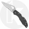 Byrd Knives Spyderco Byrd Meadowlark 2 BY04PSGY2 Knife Value Price EDC Part Serrated Lock Back Folder Gray FRN