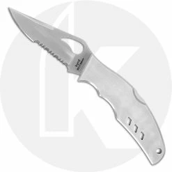 Byrd Knives Spyderco Knives: Spyderco Byrd Knife, Flight Part Serrated, SP-BY05PS