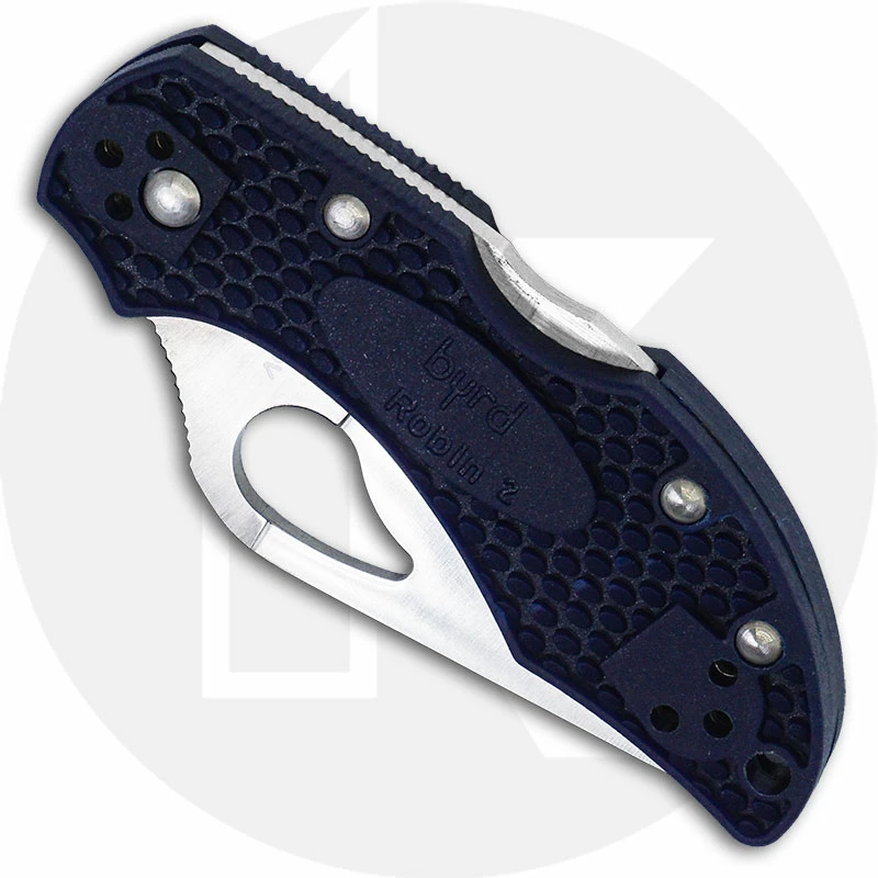 Byrd Knives Spyderco Byrd Robin 2 BY10PBL2 Knife Value Price EDC Lock Back Folder Blue FRN 4 Byrd Knives Spyderco Byrd Robin 2 BY10PBL2 Knife Value Price EDC Lock Back Folder Blue FRN - Image 2