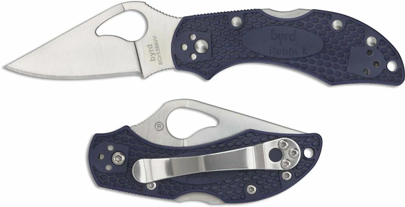 Byrd Knives Spyderco Byrd Robin 2 BY10PBL2 Knife Value Price EDC Lock Back Folder Blue FRN 6 Byrd Knives Spyderco Byrd Robin 2 BY10PBL2 Knife Value Price EDC Lock Back Folder Blue FRN - Image 4