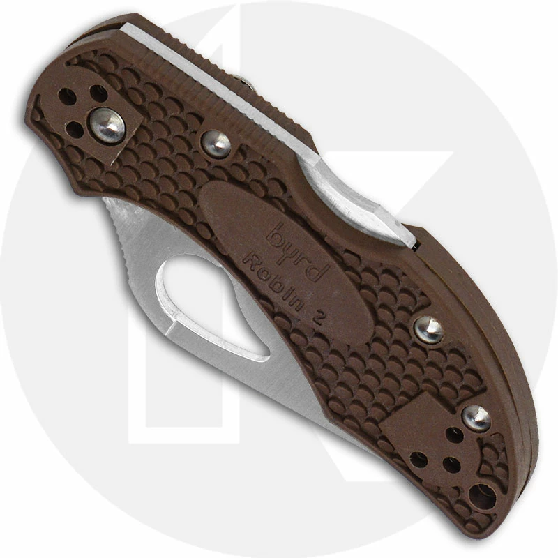 Byrd Knives Spyderco Byrd Robin 2 BY10PBN2 Knife Value Price EDC Lock Back Folder Brown FRN 4 Byrd Knives Spyderco Byrd Robin 2 BY10PBN2 Knife Value Price EDC Lock Back Folder Brown FRN - Image 2