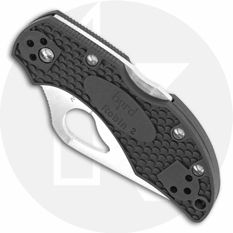 Byrd Knives Spyderco Byrd Robin 2 BY10PGY2 Knife Value Price EDC Lock Back Folder Gray FRN 4 Byrd Knives Spyderco Byrd Robin 2 BY10PGY2 Knife Value Price EDC Lock Back Folder Gray FRN - Image 2