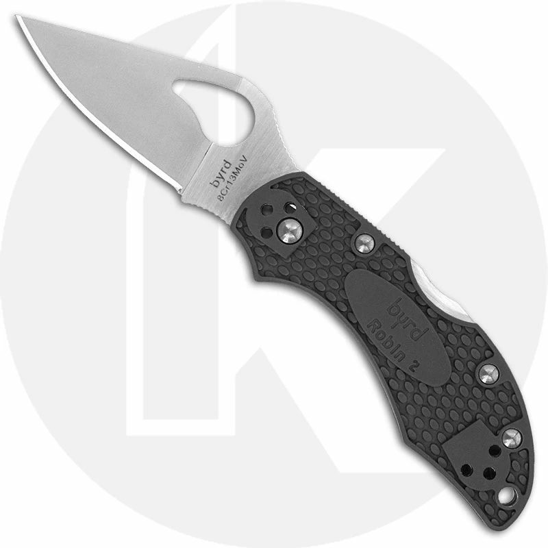 Byrd Knives Spyderco Byrd Robin 2 BY10PGY2 Knife Value Price EDC Lock Back Folder Gray FRN 3 Byrd Knives Spyderco Byrd Robin 2 BY10PGY2 Knife Value Price EDC Lock Back Folder Gray FRN