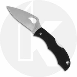 Byrd Knives Spyderco BY12GP2 Starling 2 Knife, 1.95 Inch Blade, Black G10 Handle