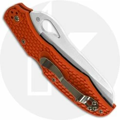 Byrd Knives Spyderco Byrd BY17SOR2 Cara Cara 2 Rescue Knife Serrated Sheepfoot Orange FRN Handle -SMKW store SP BY17SOR2 CLOSED BACK
