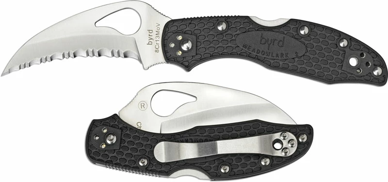 Byrd Knives Spyderco Byrd Hawkbill Knife, SP-BY22SBK 6 Byrd Knives Spyderco Byrd Hawkbill Knife, SP-BY22SBK - Image 4