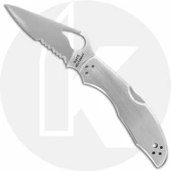 Byrd Knives Spyderco Byrd Meadowlark2 SS Serrated, SP-BY04PS2