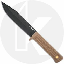 Cold Steel Knives Cold Steel SRK - Black SK-5 Clip Point Fixed Blade - Desert Tan Kray-Ex - 49LCK-DTBK